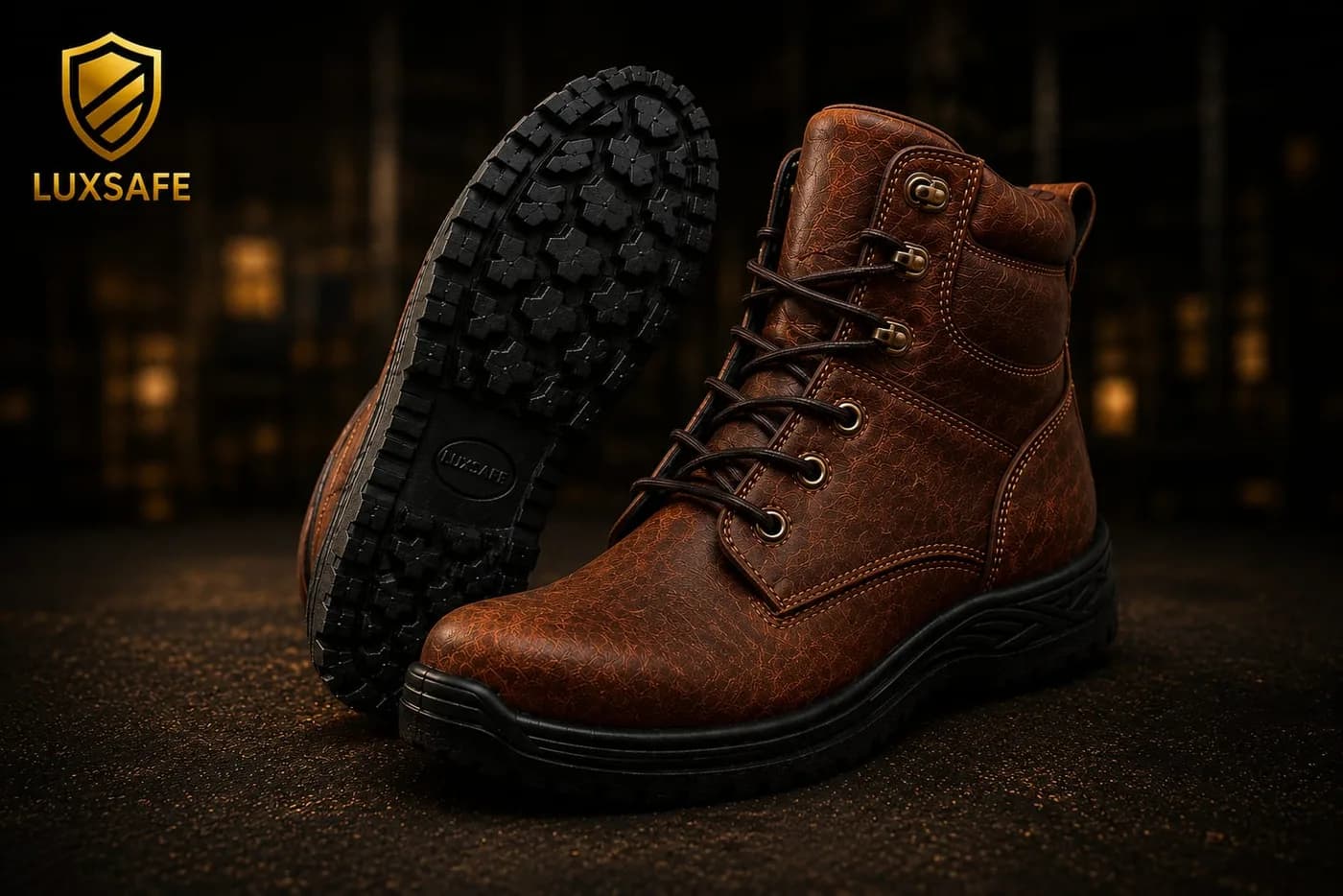 Full-Grain Brown Boot by LUXSAFE