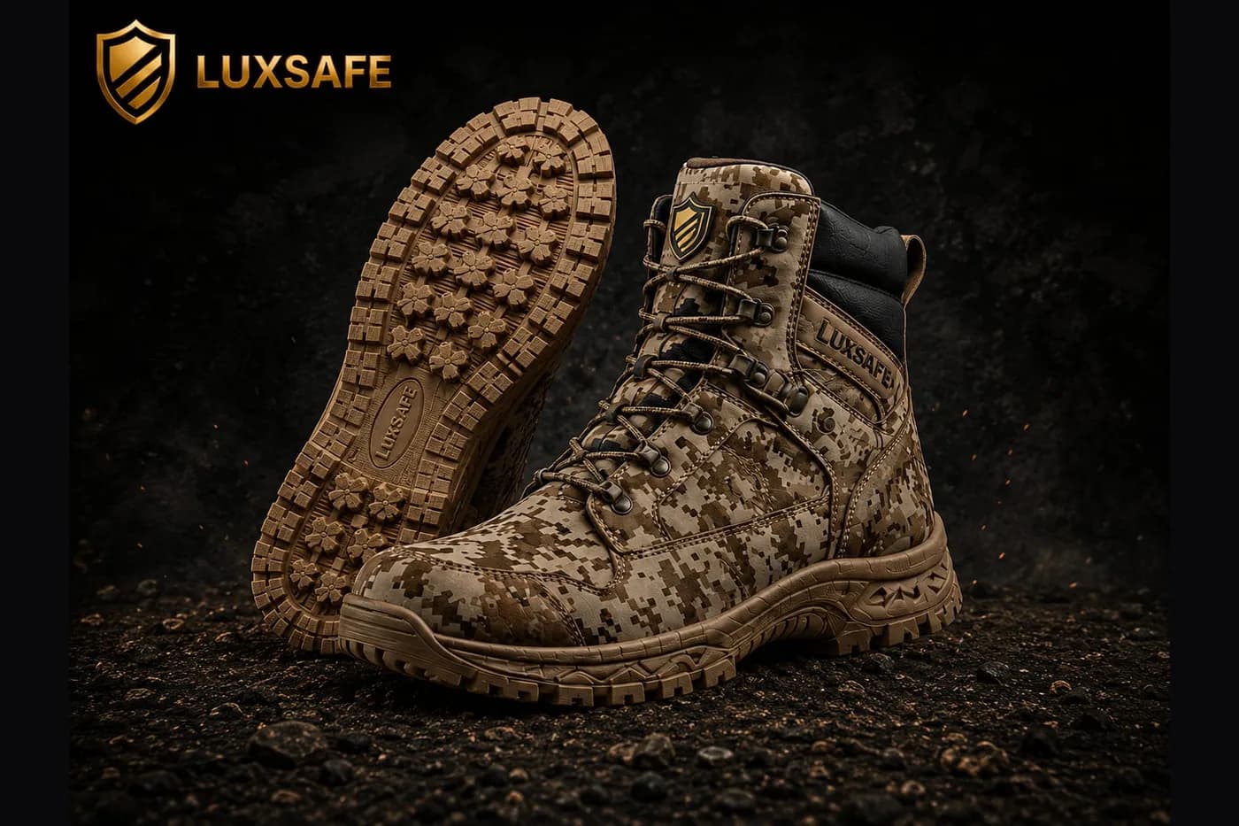 Military Tactical Combat Boot by LUXSAFE